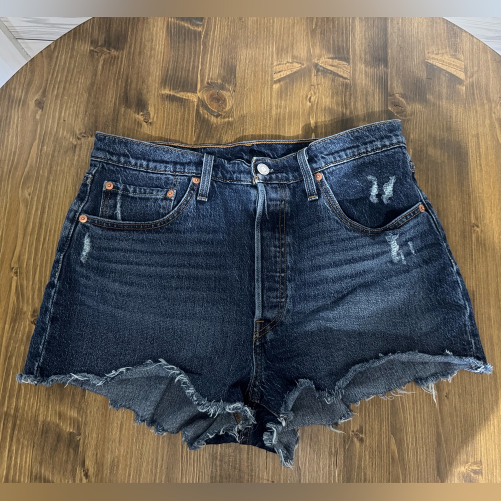 Levi's Dark Blue Denim Shorts